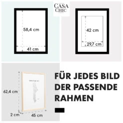 [Wiederverpackt] Edinburgh Bilderrahmen Rechteckig A2 58,4 X 41 Cm -KLarstein Verkaufsgeschäft 10039279 de 0005 usp 1