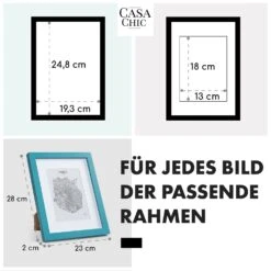 [Wiederverpackt] Clapton Bilderrahmen Rechteckig 24,8 X 19,3 Cm -KLarstein Verkaufsgeschäft 10039389 de 0005 usp 1