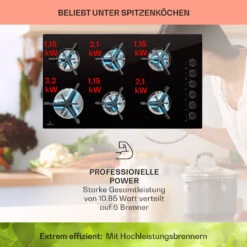 [Wiederverpackt] Trifecta 6 Gaskochfeld -KLarstein Verkaufsgeschäft 10039422 de 0003 usp 1