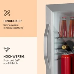 Beersafe M Crystal White Getränkekühlschrank Mit Glastür 33 Liter -KLarstein Verkaufsgeschäft 10039423 de 0003 logo