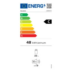 Beersafe M Crystal White Getränkekühlschrank Mit Glastür 33 Liter -KLarstein Verkaufsgeschäft 10039423 energy label