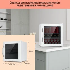 Beersafe L Quartz Getränkekühlschrank Mit Glastür 47 Liter -KLarstein Verkaufsgeschäft 10039426 DE 0006 usp