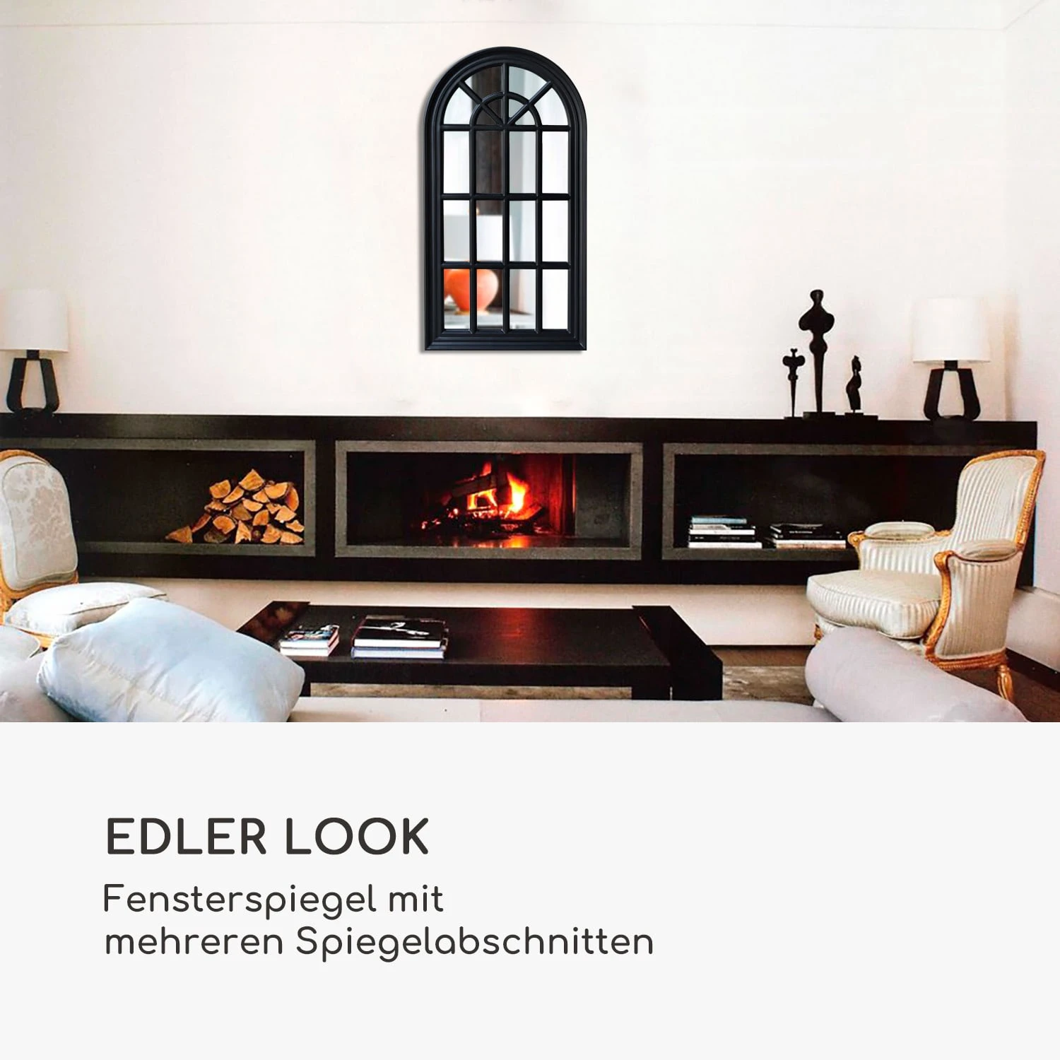 Savile Französischer Fensterspiegel 86 X 46 Cm 4 Savile Französischer Fensterspiegel 86 X 46 Cm – Bild 2