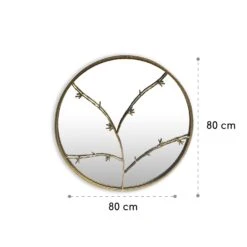 [Gebraucht] Berkeley Wandspiegel Metallrahmen Rund  Ø 80 Cm -KLarstein Verkaufsgeschäft 10039502 yy 0006 logo