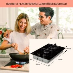 [Wiederverpackt] Illuminosa Domino Gaskochfeld -KLarstein Verkaufsgeschäft 10039896 de 0006 usp