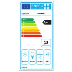 [Wiederverpackt] Aurora Eco 90 Dunstabzugshaube -KLarstein Verkaufsgeschäft 10039930 energy label