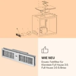 Fettfilter Für Dunstabzugshaube (Full-House, Chef-Fusion, Brisa) 8 Fettfilter Für Dunstabzugshaube (Full-House, Chef-Fusion, Brisa) -KLarstein Verkaufsgeschäft 10040068 de 0002 logo