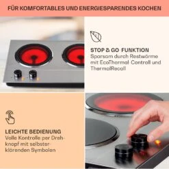 [Gebraucht] Ramsey Doppel-Kochfeld -KLarstein Verkaufsgeschäft 10040070 de 0004 usp