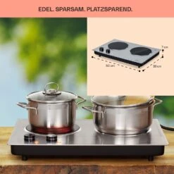 [Gebraucht] Ramsey Doppel-Kochfeld -KLarstein Verkaufsgeschäft 10040070 de 0006 usp