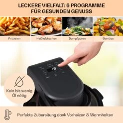 Vendure Heißluftfritteuse Mit Dampffunktion -KLarstein Verkaufsgeschäft 10040278 de 0004 usp