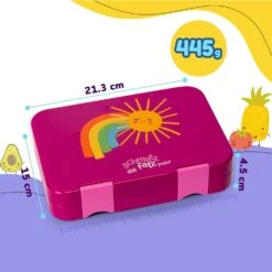 [Wiederverpackt] Junior Lunchbox Brotdose Mit Fächern -KLarstein Verkaufsgeschäft 10040338 yy 0011 dimensions