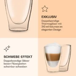DUOS Doppelwandiges Glas 310 Ml -KLarstein Verkaufsgeschäft 10040380 de 0006 logo 1