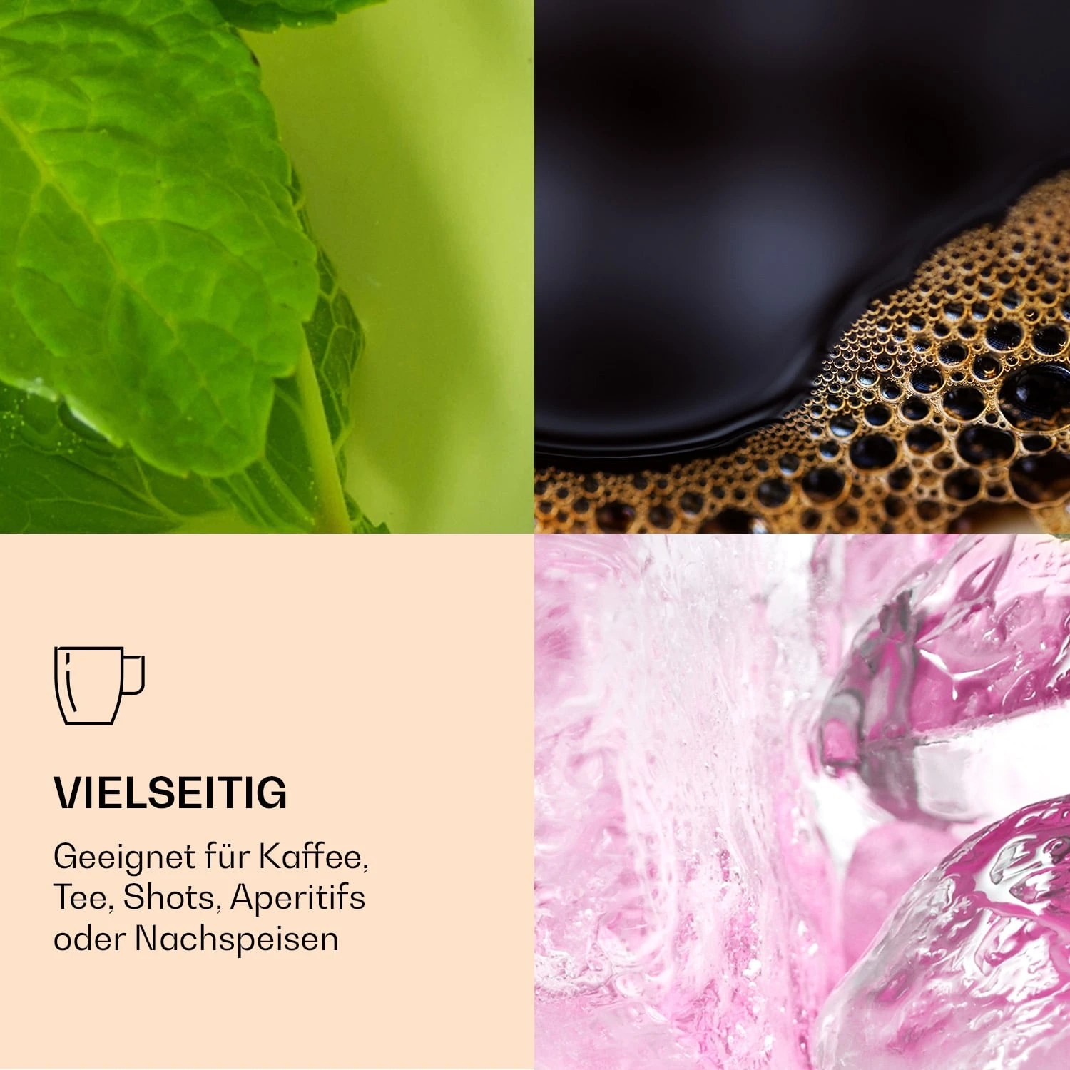 DUOS Doppelwandiges Glas 80, 200, 310, 400 Ml Inkl. Löffel 6 DUOS Doppelwandiges Glas 80, 200, 310, 400 Ml Inkl. Löffel – Bild 4