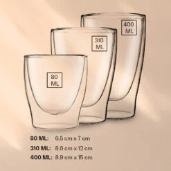 DUOS Doppelwandiges Glas 2 X 80, 310, 400 Ml Inkl. Löffel -KLarstein Verkaufsgeschäft 10040398 yy 0006 logo