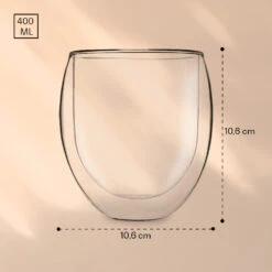[Wiederverpackt] Teeglas Ice 400 Ml -KLarstein Verkaufsgeschäft 10040452 yy 0007 dimensions