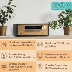 [Wiederverpackt] Berklee HiFi Stereo System -KLarstein Verkaufsgeschäft 10040457 de 0002 usp 1