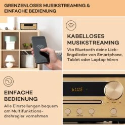 [Wiederverpackt] Berklee HiFi Stereo System -KLarstein Verkaufsgeschäft 10040457 de 0004 usp 1