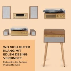 [Wiederverpackt] Berklee TT Case Plattenspieler -KLarstein Verkaufsgeschäft 10040462 de 0005 usp 1