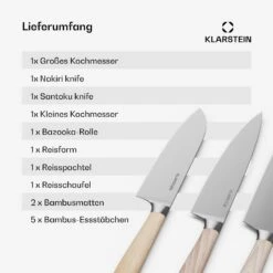 Shibui Sushi-Messer-Set -KLarstein Verkaufsgeschäft 10040498 de 0007 usp