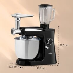 [Gebraucht] Renata Rossa Küchenmaschine 3-in-1 2000 W -KLarstein Verkaufsgeschäft 10040500 yy 0008 dimensions