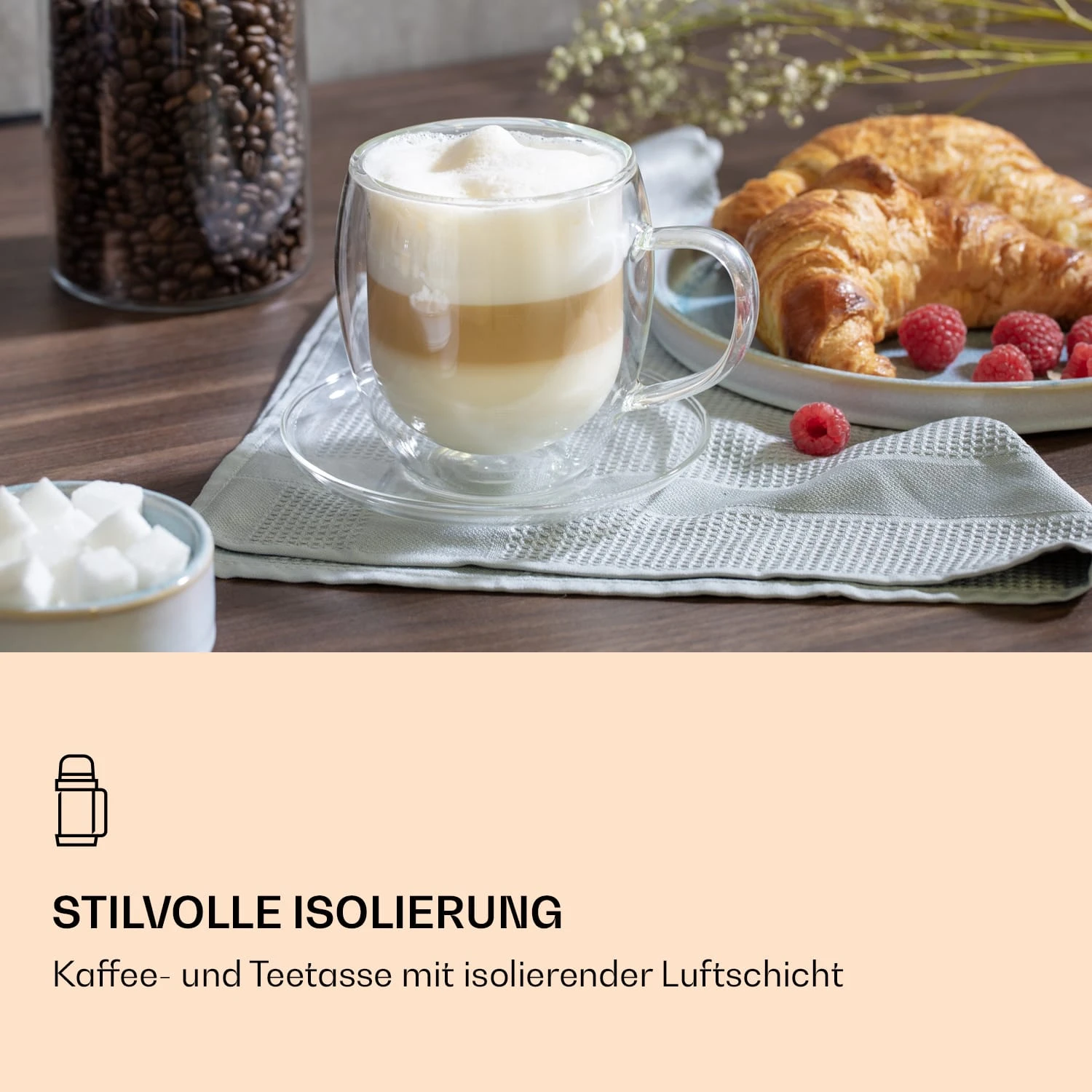 Trinkglas | 400ml | Doppelwandig 4 Trinkglas | 400ml | Doppelwandig – Bild 2