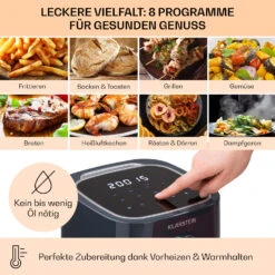 [Gebraucht] Crisp-Pro Heißluftfritteuse Air Fryer 1400W -KLarstein Verkaufsgeschäft 10040698 de 0003 usp 1