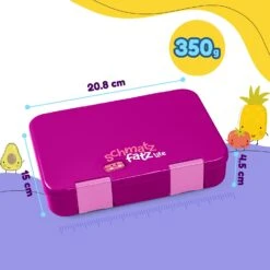 [Wiederverpackt] Lite Lunchbox 6 Fächer 20,8 X 4,5 X 15 Cm -KLarstein Verkaufsgeschäft 10040716 yy 0008 dimensions