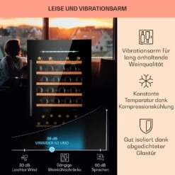 [Wiederverpackt] Vinsider 52 Built-In Uno Einbau-Weinkühlschrank -KLarstein Verkaufsgeschäft 10040733 de 0004 usp