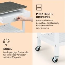 [Wiederverpackt] Tennessee Servierwagen Küchenwagen -KLarstein Verkaufsgeschäft 10041120 de 0005 logo