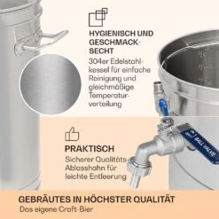 [Wiederverpackt] Brauheld Smart 35 Maischekessel -KLarstein Verkaufsgeschäft 10041152 de 0008 usp