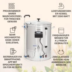 [Wiederverpackt] Brauheld Smart 65 Maischekessel -KLarstein Verkaufsgeschäft 10041154 de 0003 usp