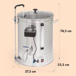 [Wiederverpackt] Brauheld Smart 65 Maischekessel -KLarstein Verkaufsgeschäft 10041154 yy 0011 dimensions