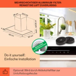 [Gebraucht] Alinea 60 Dunstabzugshaube 60cm -KLarstein Verkaufsgeschäft 10041171 de 0005 usp