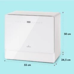 Emerald 5 Slim Geschirrspüler -KLarstein Verkaufsgeschäft 10041185 yy 0007 dimensions