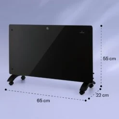 [Wiederverpackt] Bansin Crystal Smart Konvektorheizung 1500W -KLarstein Verkaufsgeschäft 10041209 yy 0008 dimensions