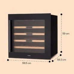 Vinsider 36 Built-In Uno Einbau-Weinkühlschrank -KLarstein Verkaufsgeschäft 10041286 yy 0011 dimensions
