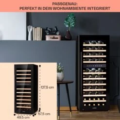 [Wiederverpackt] Barossa 73 Duo Weinkühlschrank 2 Zonen -KLarstein Verkaufsgeschäft 10041308 de 0006 logo 2
