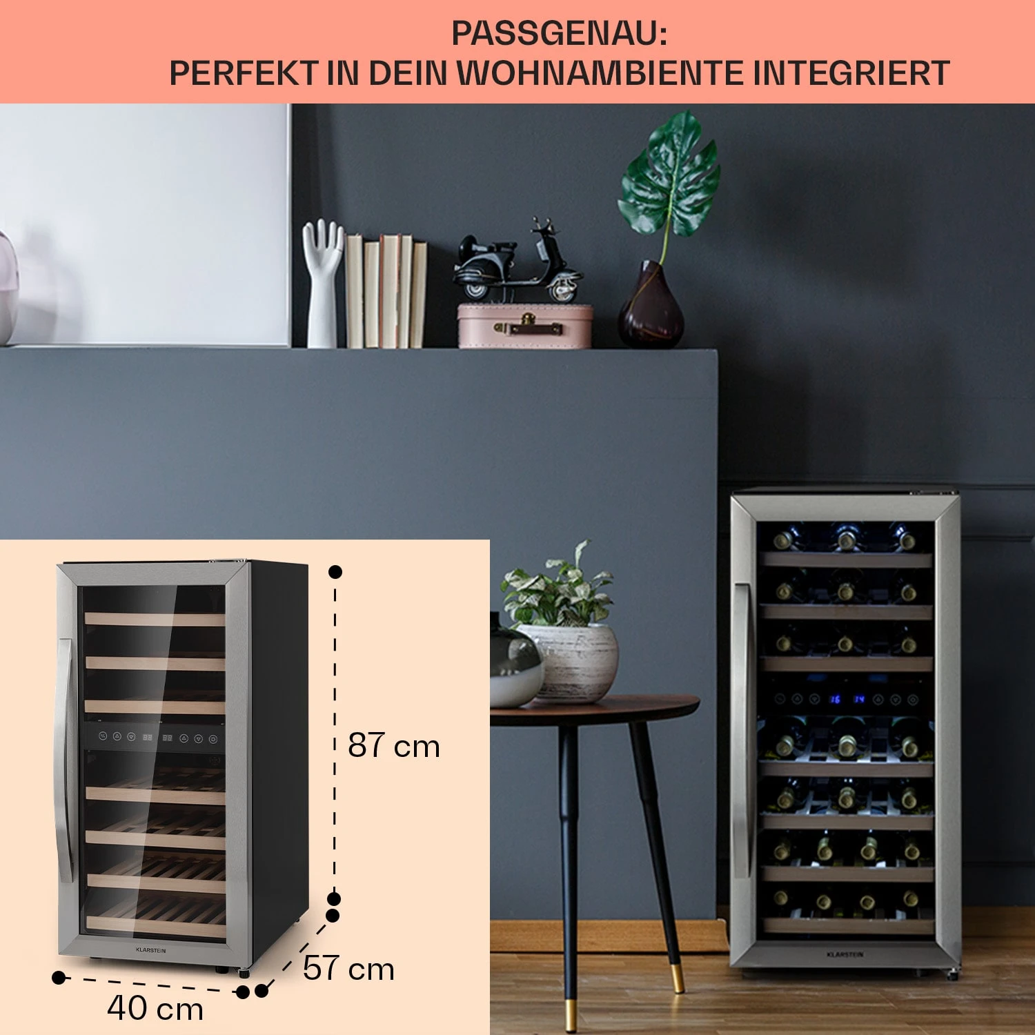 Vinamour 33 Duo Weinkühlschrank 2 Zonen 8 Vinamour 33 Duo Weinkühlschrank 2 Zonen – Bild 6