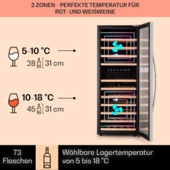 [Gebraucht] Vinamour 73 Duo Weinkühlschrank 2 Zonen -KLarstein Verkaufsgeschäft 10041314 de 0003 logo