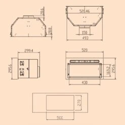 [Gebraucht] Camila Unterbau-Dunstabzugshaube -KLarstein Verkaufsgeschäft 10041345 yy 0011 dimensions