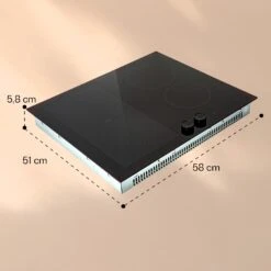 Magnichef 4 Flex Einbau-Induktionskochfeld -KLarstein Verkaufsgeschäft 10041381 yy 0011 dimensions