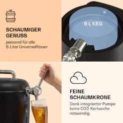 Passau Bierzapfanlage 6 L Universalfässer Druckluftpumpe 12 Passau Bierzapfanlage 6 L Universalfässer Druckluftpumpe -KLarstein Verkaufsgeschäft 10041520 de 0003 logo