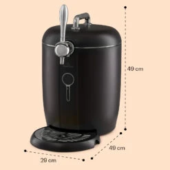 Passau Bierzapfanlage 6 L Universalfässer Druckluftpumpe 17 Passau Bierzapfanlage 6 L Universalfässer Druckluftpumpe -KLarstein Verkaufsgeschäft 10041520 yy 0008 dimensions