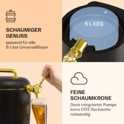 [Wiederverpackt] Passau Bierzapfanlage 6 L Universalfässer Druckluftpumpe -KLarstein Verkaufsgeschäft 10041521 de 0003 logo