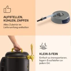 [Wiederverpackt] Passau Bierzapfanlage 6 L Universalfässer Druckluftpumpe -KLarstein Verkaufsgeschäft 10041521 de 0007 logo