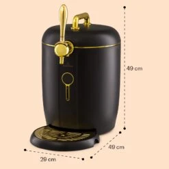 [Wiederverpackt] Passau Bierzapfanlage 6 L Universalfässer Druckluftpumpe -KLarstein Verkaufsgeschäft 10041521 yy 0008 dimensions