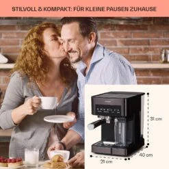 [Wiederverpackt] Arabica Comfort Siebträgermaschine -KLarstein Verkaufsgeschäft 10041523 de 0005 usp