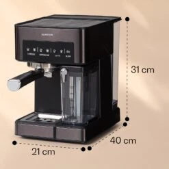 [Wiederverpackt] Arabica Comfort Siebträgermaschine -KLarstein Verkaufsgeschäft 10041523 yy 0011 dimensions