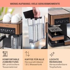 [Gebraucht] Arabica Comfort Siebträgermaschine -KLarstein Verkaufsgeschäft 10041524 de 0006 usp