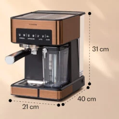 [Gebraucht] Arabica Comfort Siebträgermaschine -KLarstein Verkaufsgeschäft 10041524 yy 0011 dimensions